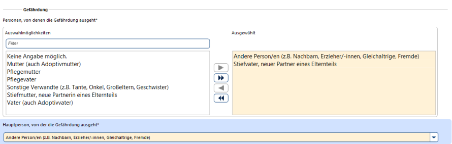 Person, von der Gefährdung ausgeht