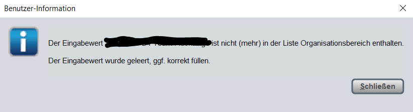 Hinweismeldung