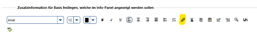 Zeichen Hyperlink einfügen